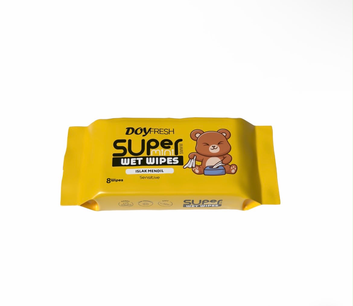 MINI Servetele umede buzunar DOYFRESH YELLOW 8x8buc