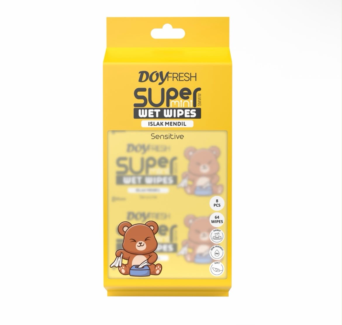 MINI Servetele umede buzunar DOYFRESH YELLOW 8x8buc