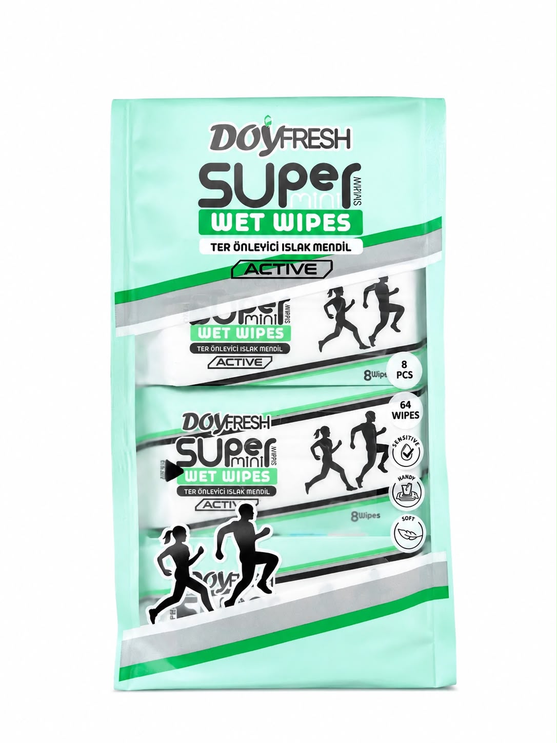 MINI Servetele umede buzunar DOYFRESH Antiperspirant 8x8buc