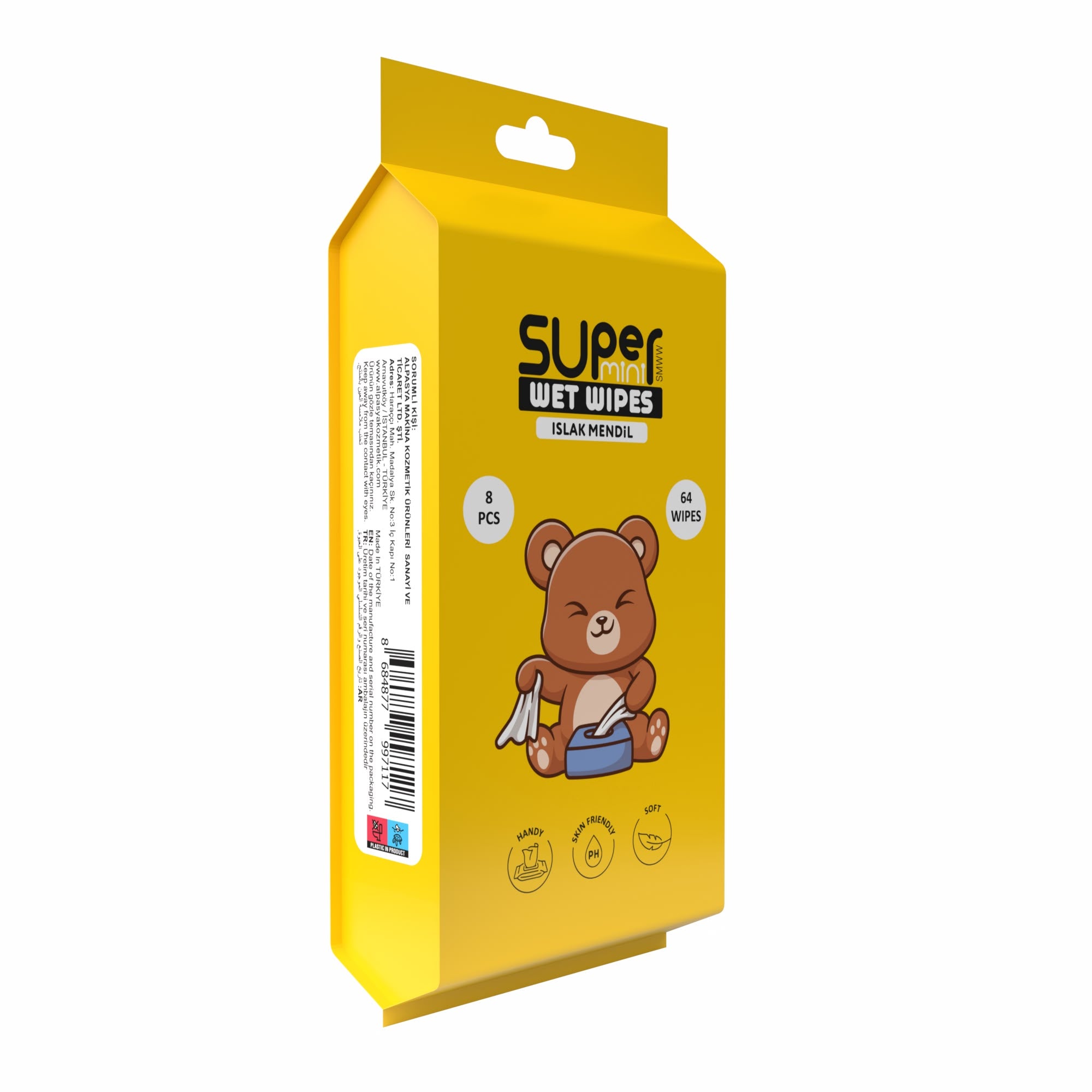 MINI Servetele umede buzunar DOYFRESH YELLOW 8x8buc