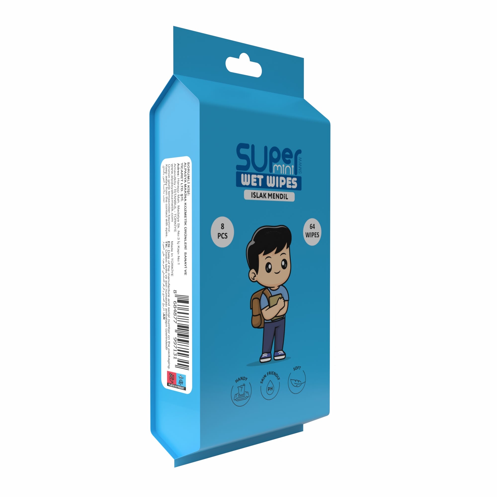 MINI Servetele umede buzunar DOYFRESH BLUE 8x8buc