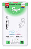 PACHET PROMO- 2x”Scutece-Chiloțel pentru bebeluși Sleepy Natural H2O Double-5 Junior”