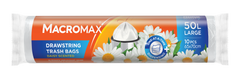 Saci menajeri cu șnur MACROMAX Large 50L, Chamomile, 10 buc.