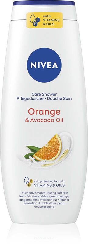 Gel de Duș Calmant cu Ulei Natural, 750 ml- NIVEA Orange & Avocado Oil