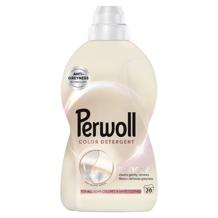 Detergent Lichid pentru Rufe Deschise la Culoare, 1L (20 Spălări)- Perwoll Light Colors
