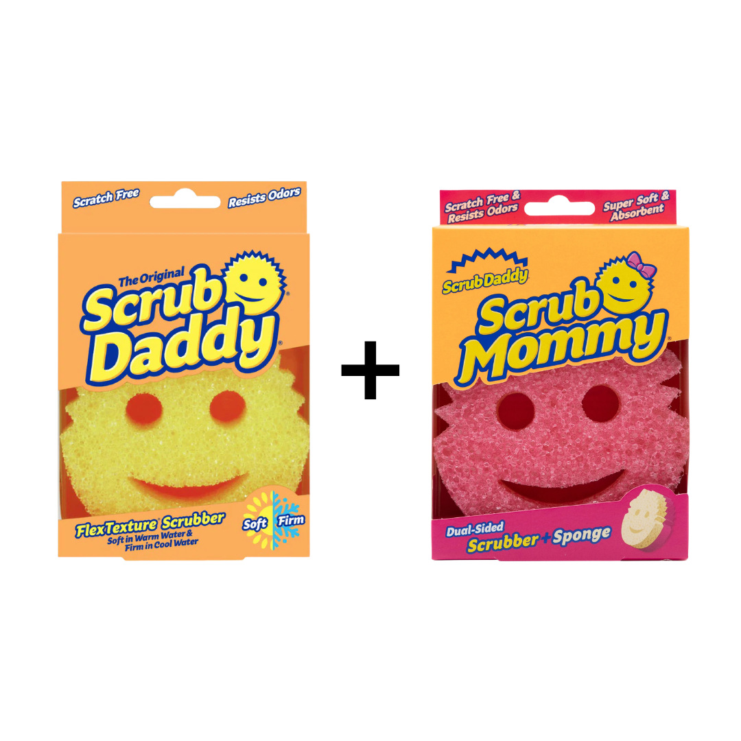 Pachet Promo SCRUB DADDY - Burete Original (1 buc) si Burete Mommy Pink (1 buc)