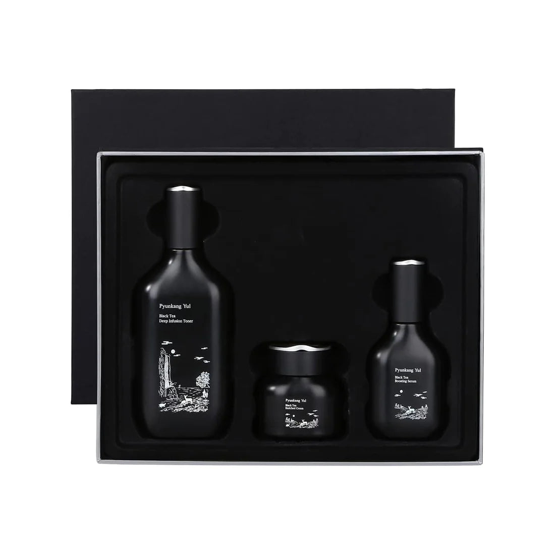 Pyunkang Yul Black Tea Line Gift, Set Toner+Ser+Crema 130ml+45ml+60ml