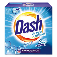 Detergent Automat Pudră pentru Rufe Albe, 1.17 kg (18 Spălări)- Dash Alpen Frische