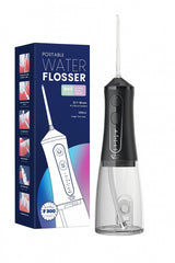 Irigator bucal portabil, JTF Sonic, F300 (9 capete, cablu de încărcare) cu lampa UV, Negru