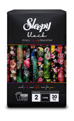 Absorbante Dama Sleepy Black Premium Plus Long, 2 picaturi, 20 buc.