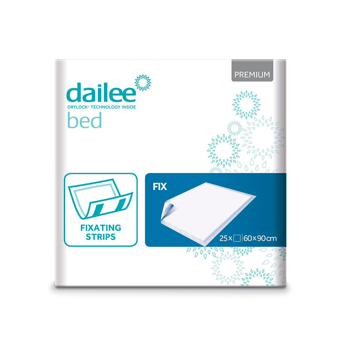 Paturici absorbante pentru pat DAILEE Bed Premium Fix 60x90 cm 25 bucati
