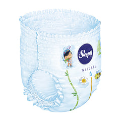 Scutece-Chilotel pentru bebeluși Sleepy Natural, Marime 6 Xlarge , 15-25kg, 20 bucati