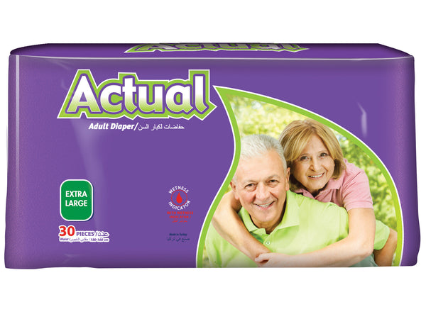 Scutece textil incontinență adulți, Actual Double, mărimea XL 120-160 cm, 30 bucăți
