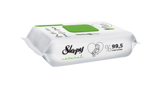 Servetele umede bebelusi Sleepy Natural, 60 buc.