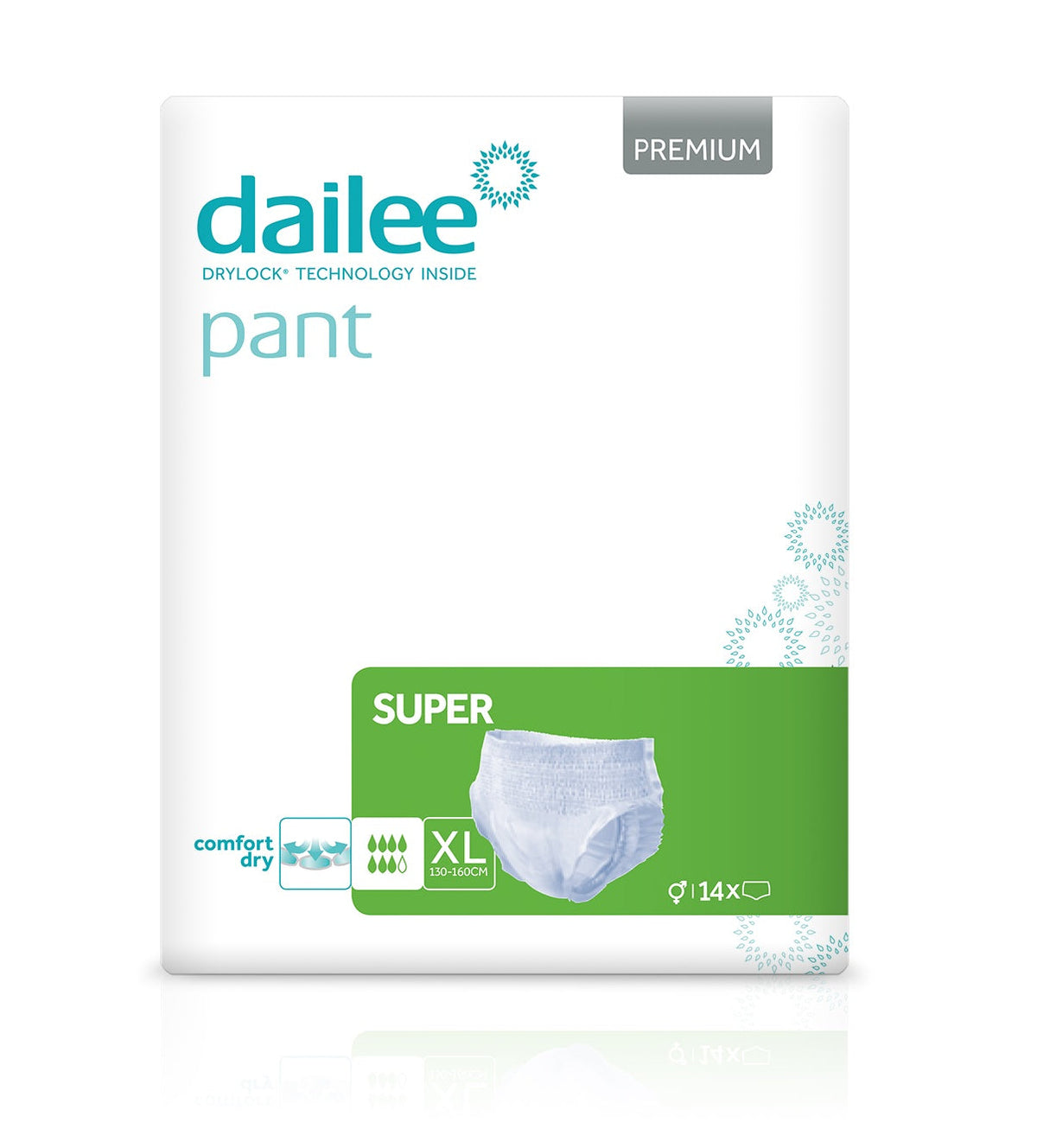 Scutece Adulți Dailee Pant Premium Super, 7 pic., marimea XL, 14 buc